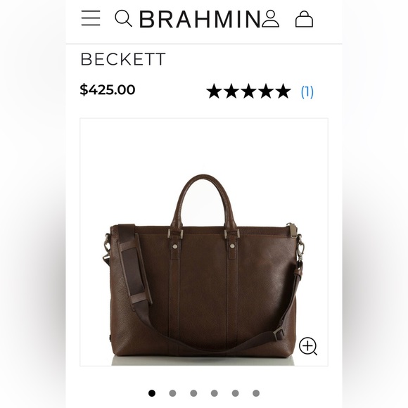 Brahmin Bags Brahmin Beckett Cocoa Brown Manchester Messenger Bag